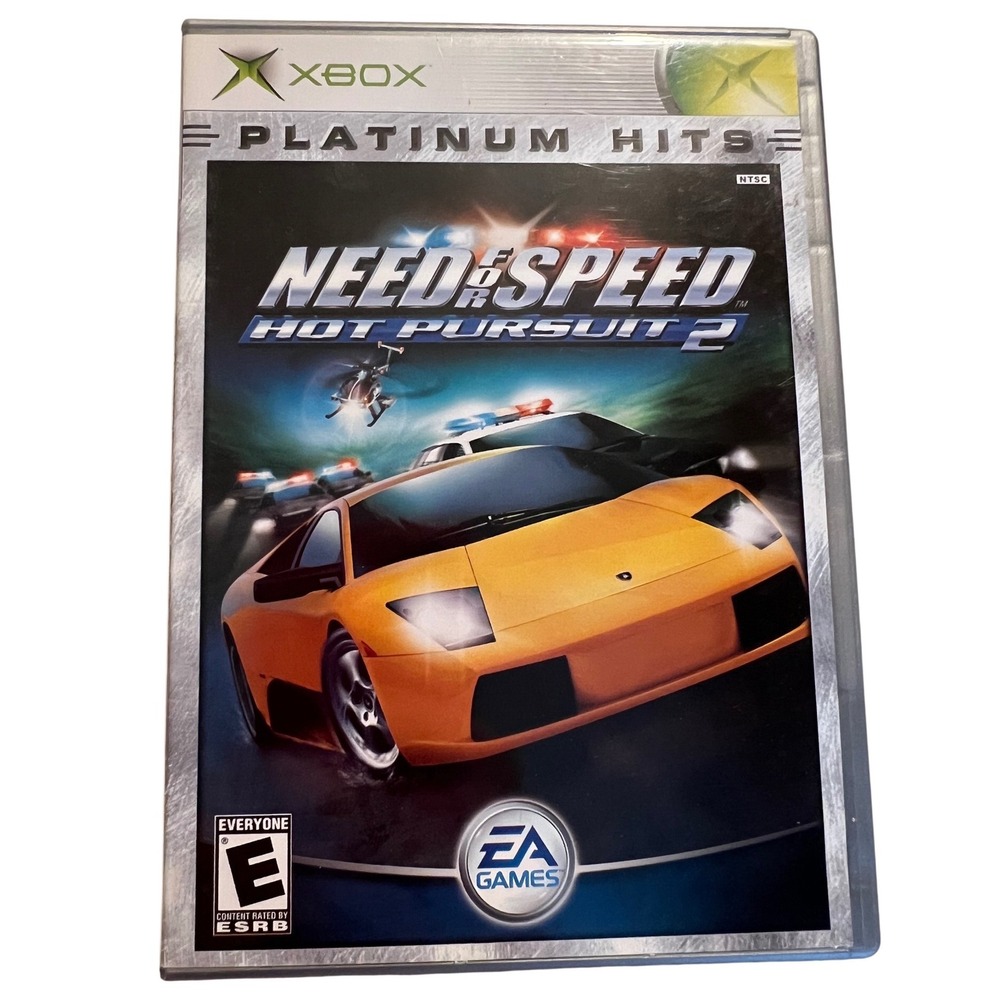 Need for Speed Hot Pursuit 2 Original Xbox Platinum Hits Racing‎ Game Complete